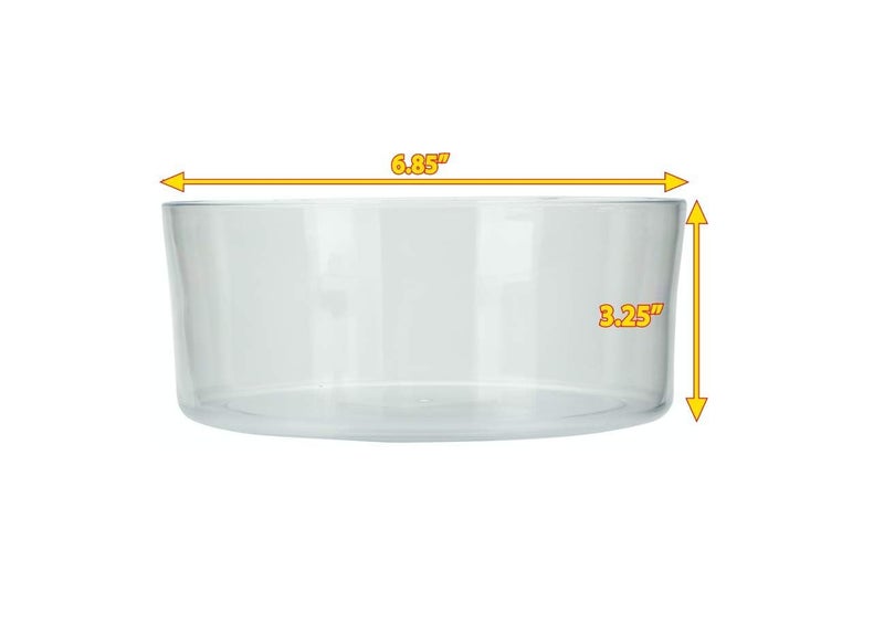 Slopper Stopper Dripless Water Bowl - Tritan Plastic Bowl Unit - for XSM Small Breed Dogs & Cats 0-20 Lbs, 6.85â€ Dia, 1.25 Quart Capacity - Image 4